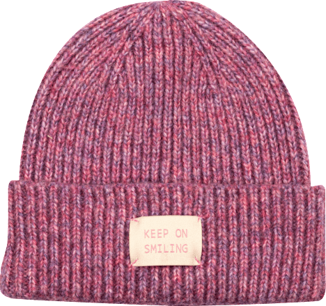 Haube "Keep on Smiling" pink PURSET