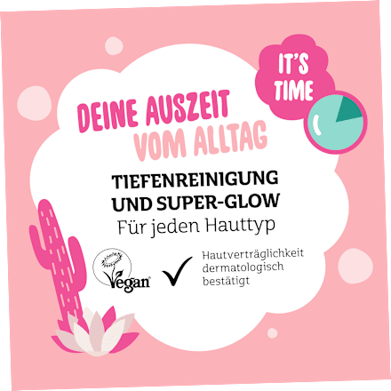 Tuchmaske Bubble Glow Crazy Cactus THE Beauty Mask COMPANY