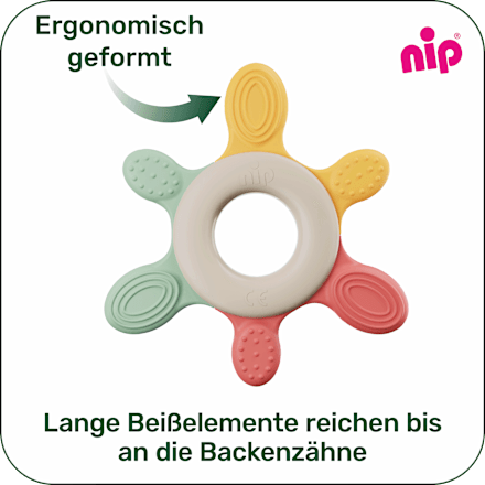 Beißring rot/gelb Nip