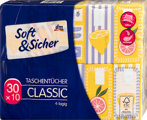 Hygienické vreckovky Classic 30x10 Soft&Sicher