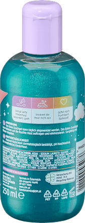 Sprchovací gél s trblietkami Rainbow Sparkle Balea