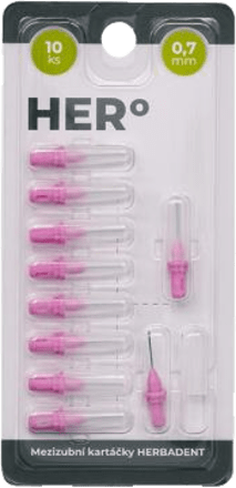 HERo ELECTRA náhradní mezizubní kartáčky 0,7 mm Herbadent