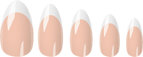 Press Ons Perfect French Medium Almond NÉONAIL