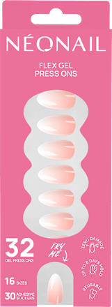 Press Ons Baby Boomer Rose Medium Almond NÉONAIL