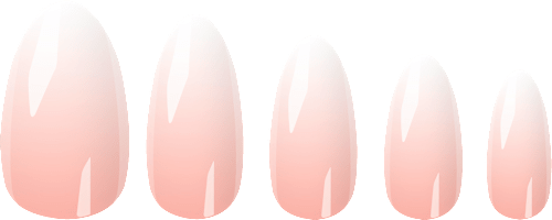 Press Ons Baby Boomer Rose Medium Almond NÉONAIL