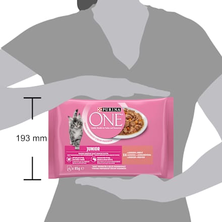 Junior kapsičky pro koťata losos ve šťávě 4x85g PURINA ONE