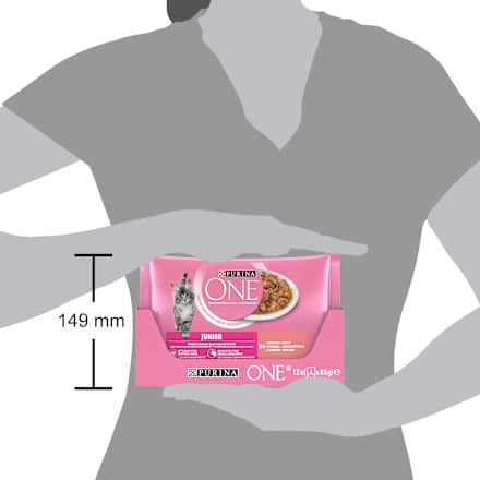Junior kapsičky pro koťata losos ve šťávě 4x85g PURINA ONE