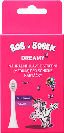 náhradní hlavice pro sonické kartáčky Dreamy medium BOB & BOBEK