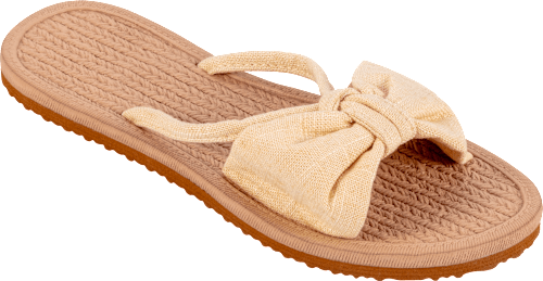 Zehentrenner Damen Strohoptik (1 Paar) Fashy