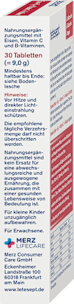 Tabletten Eisen + B12 + C + Folsäure tetesept