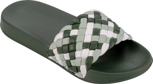 Pantolette Damen Flechtoptik (1 Paar) Fashy