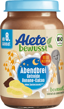 Abendbrei Getreide Banane Kakao ab dem 8.Monat Alete