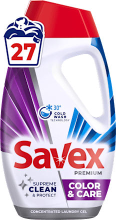 Гел за пране Premium Color & Care, 27 пранета Savex