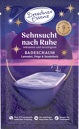 Schaumbad Sehnsucht nach Ruhe Dresdner Essenz