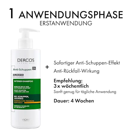 VICHY DERCOS Anti-Schuppen Shampoo normale-trockene Kopfhaut VICHY LABORATOIRES