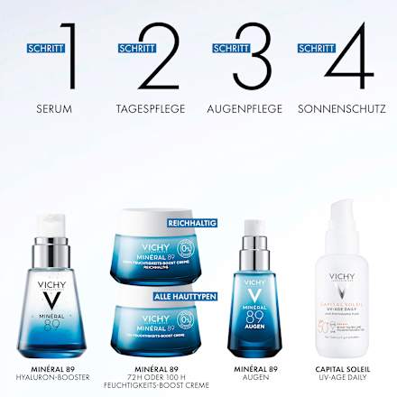 VICHY Mineral 89 Hyaluron-Boost Serum mit Sofort Effekt VICHY LABORATOIRES