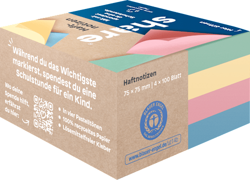 Haftnotizblock Pastell 400 Blatt share