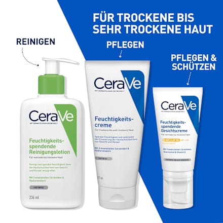CeraVe Feuchtigkeitscreme Für trockene bis sehr trockene Haut CeraVe