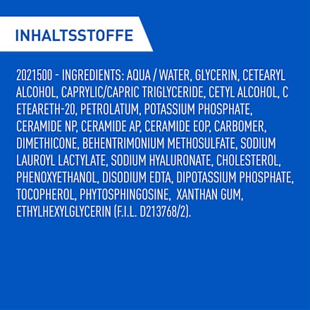 CeraVe Feuchtigkeitscreme Für trockene bis sehr trockene Haut CeraVe