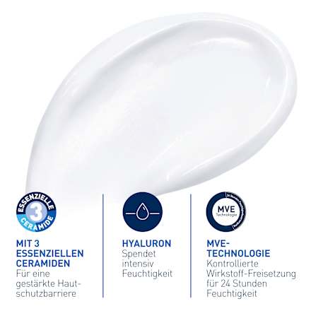 CeraVe Feuchtigkeitscreme Für trockene bis sehr trockene Haut CeraVe