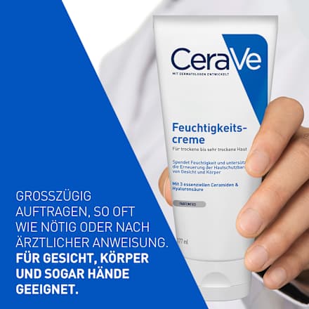 CeraVe Feuchtigkeitscreme Für trockene bis sehr trockene Haut CeraVe