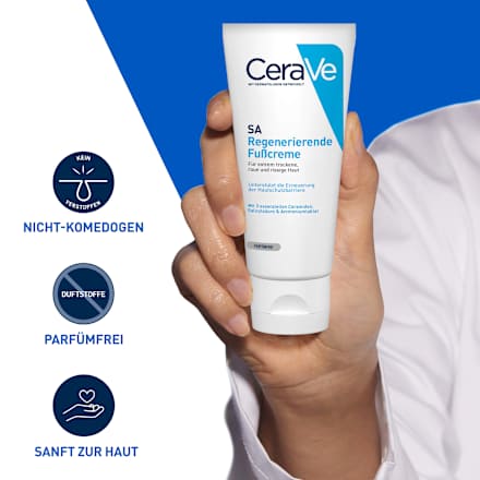 CeraVe SA Regenerierende Fußcreme - Für extrem trockene, raue und rissige Haut CeraVe