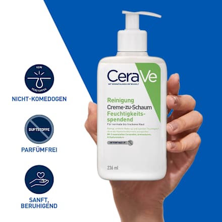 CeraVe Reinigung Creme-zu-Schaum Feuchtigkeitsspendend CeraVe