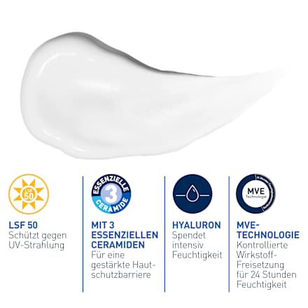 CeraVe Gesichtscreme feuchtigkeitsspendend LSF 50 CeraVe