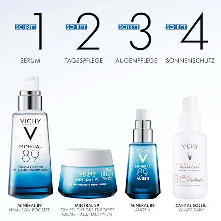 VICHY MINÉRAL 89 72h Feuchtigkeitsboost Creme ohne Duft VICHY LABORATOIRES