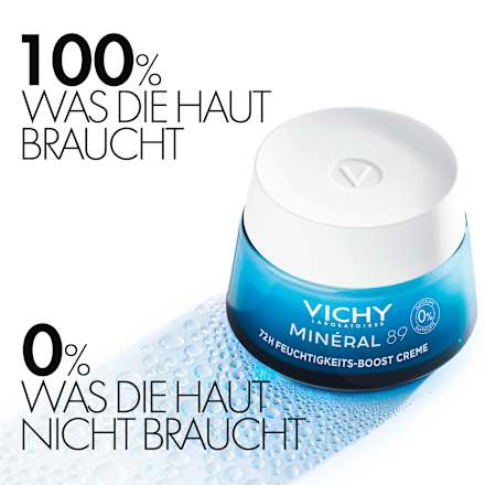 VICHY MINÉRAL 89 72h Feuchtigkeitsboost Creme ohne Duft VICHY LABORATOIRES