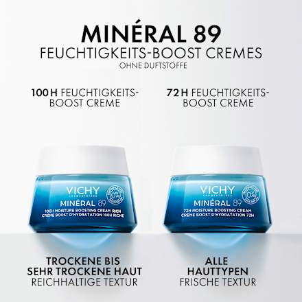 VICHY MINÉRAL 89 72h Feuchtigkeitsboost Creme ohne Duft VICHY LABORATOIRES