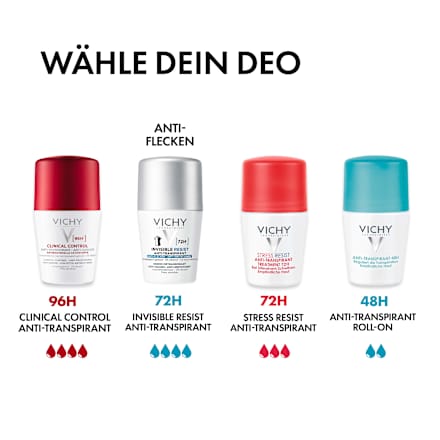 VICHY INVISIBLE Resist 72h Anti-Flecken Deo Roll-On VICHY LABORATOIRES