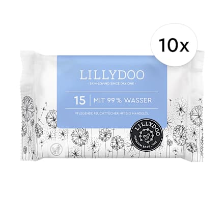 Feuchttücher mit 99% Wasser (10 x 15 St) LILLYDOO