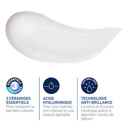 CeraVe Feuchtigkeitsspendende Gel-Creme mattierenend CeraVe
