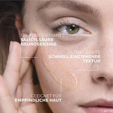 LA ROCHE-POSAY Pure Vitamin C12 Serum, Anti-Falten Serum Konzentrat LA ROCHE-POSAY