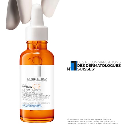 LA ROCHE-POSAY Pure Vitamin C12 Serum, Anti-Falten Serum Konzentrat LA ROCHE-POSAY