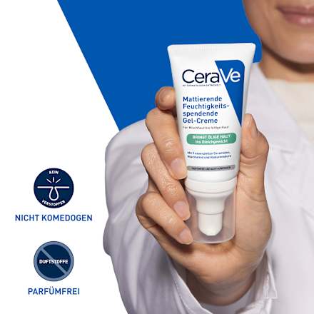 CeraVe Feuchtigkeitsspendende Gel-Creme mattierenend CeraVe