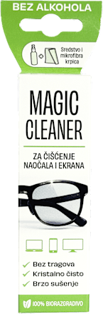 Sredstvo za čišćenje naočala i ekrana + mikrofibra krpica MAGIC CLEANER