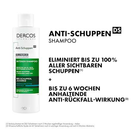 VICHY Dercos Anti-Schuppen Shampoo: Beruhigendes Shampoo mit Salicylsäure für normales bis fettiges Haar VICHY LABORATOIRES