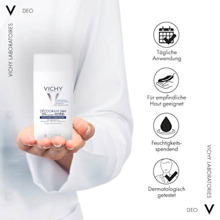 VICHY Deo Stick 24h Dry Touch ohne Aluminum-Salze hautberuhigend VICHY LABORATOIRES