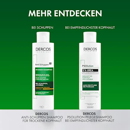 VICHY DERCOS PSOlution beruhigendes Shampoo gegen Schuppenflechte 5% Urea VICHY LABORATOIRES