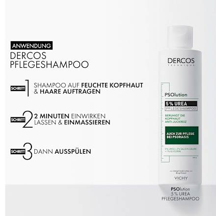 VICHY DERCOS PSOlution beruhigendes Shampoo gegen Schuppenflechte 5% Urea VICHY LABORATOIRES