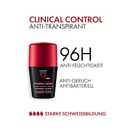 VICHY Homme Clinical Control 96h Deo Roll-On VICHY LABORATOIRES