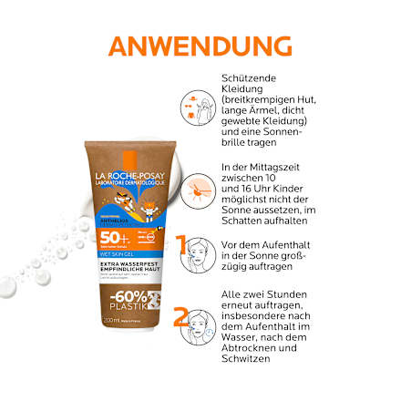 LA ROCHE-POSAY Anthelios Dermo-Pediatrics Wet Skin Gel Wasserfest LSF 50+ LA ROCHE-POSAY