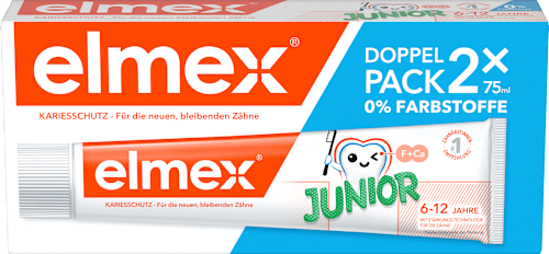 Zahnpasta Kinder Junior 6-12 Jahren (2x75ml) elmex