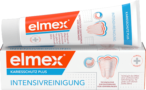 Zahnpasta Kariesschutz Plus, Intensivreinigung elmex