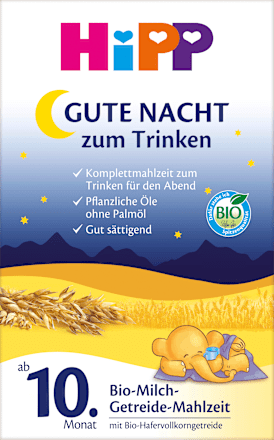 Getreidebrei Gute Nacht mit Milch ab dem 10.Monat HiPP