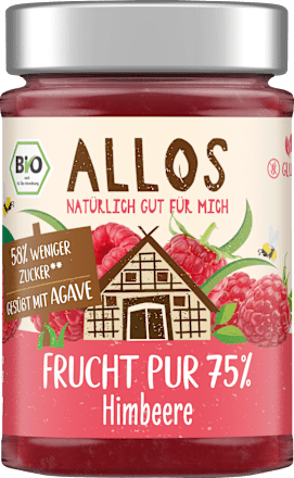 Fruchtaufstrich Himbeere Frucht Pur 75% ALLOS