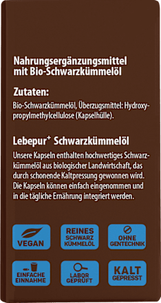Schwarzkümmelöl Kapseln Lebepur