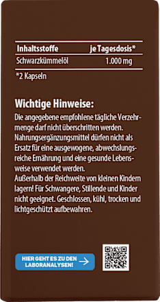 Schwarzkümmelöl Kapseln Lebepur